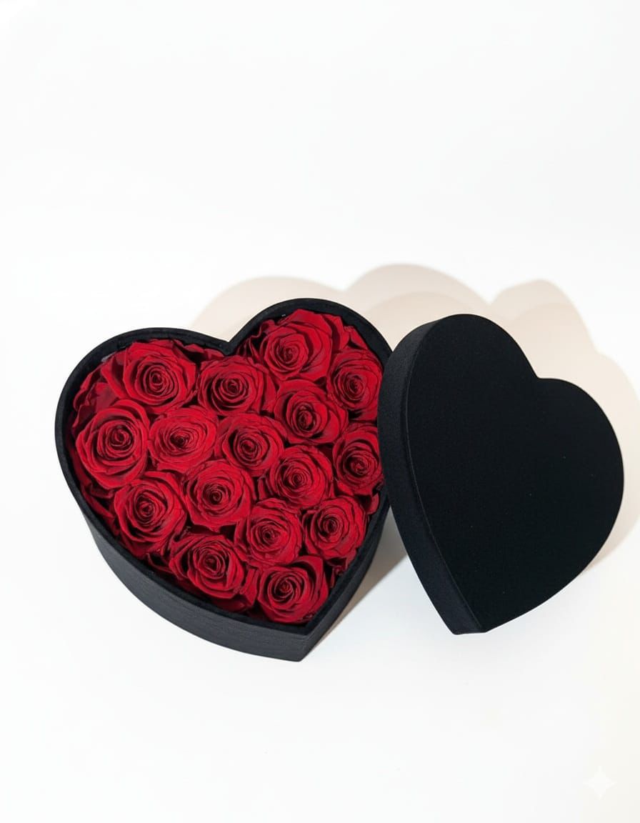 Boîte Cœur Éternelle - MDFLOWERS