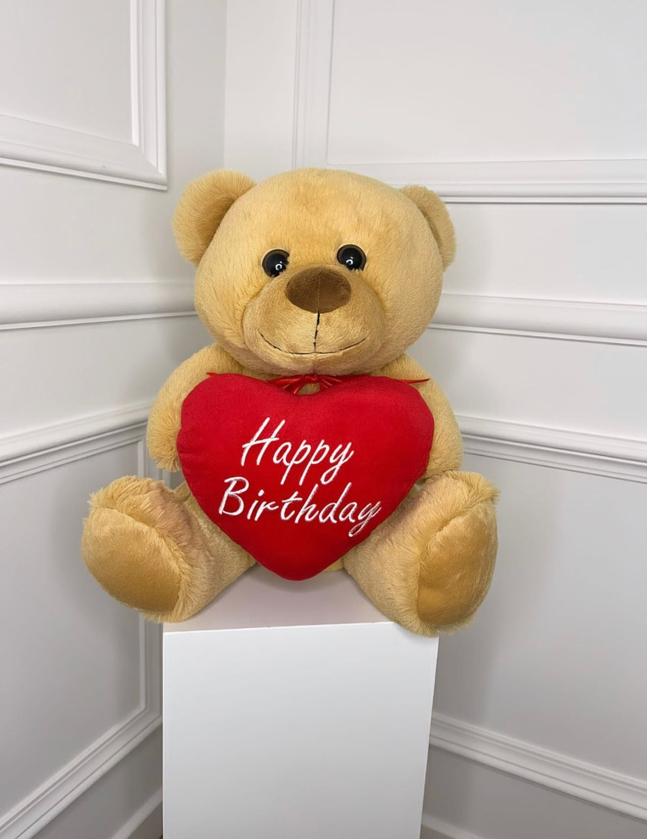 Teddy Brown Happy Birthday - MDFLOWERS