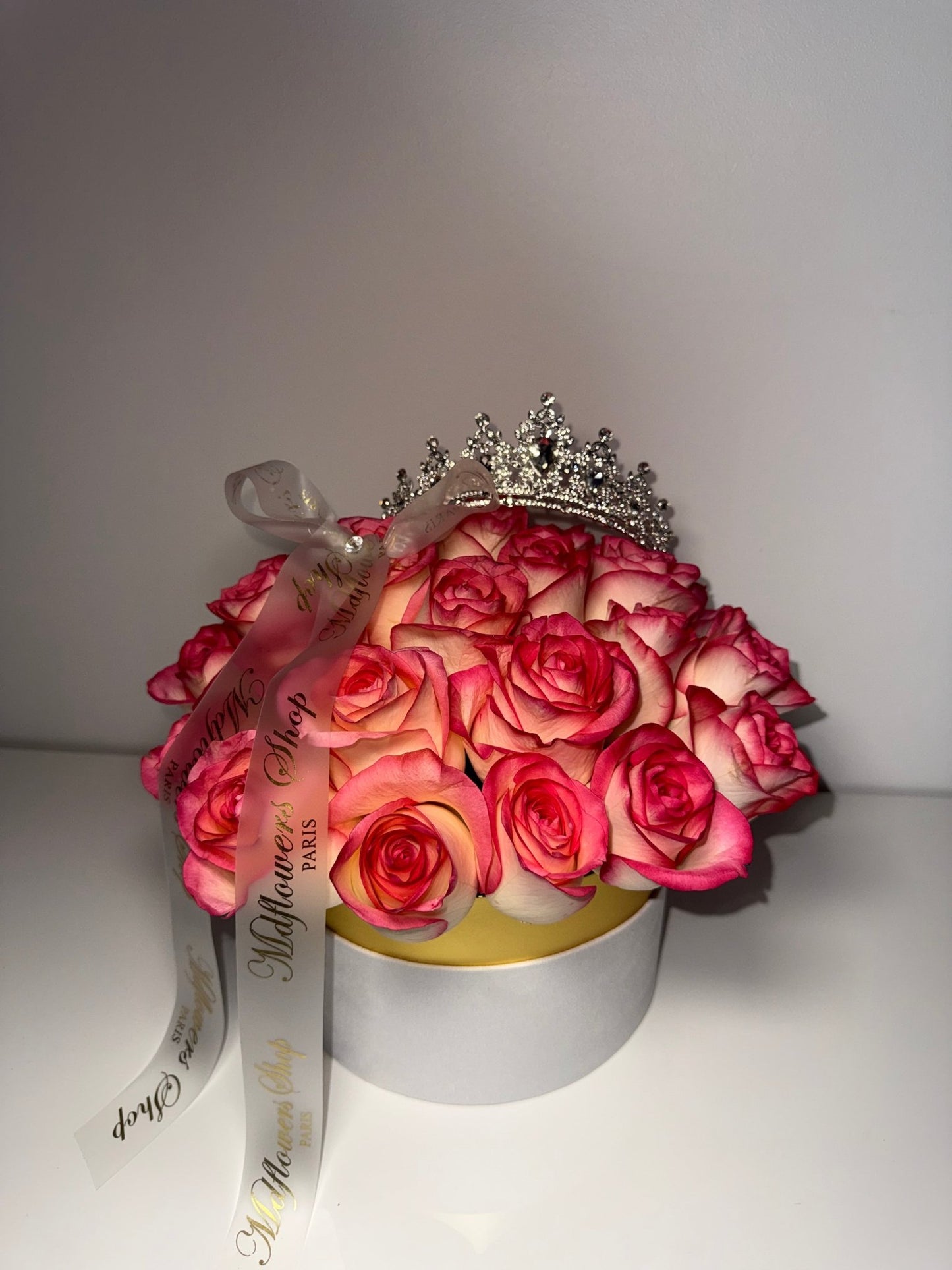 Boxe roses fraîche Neyliah - MDFLOWERS