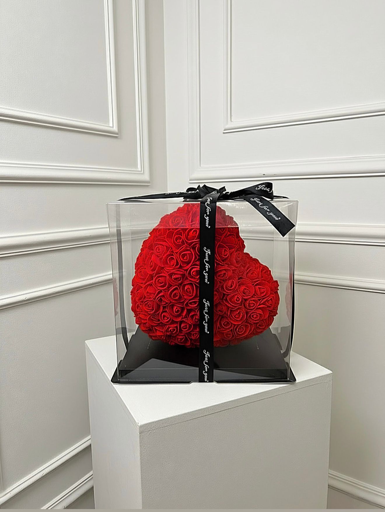 Coffret Coeur Rouge - MDFLOWERS