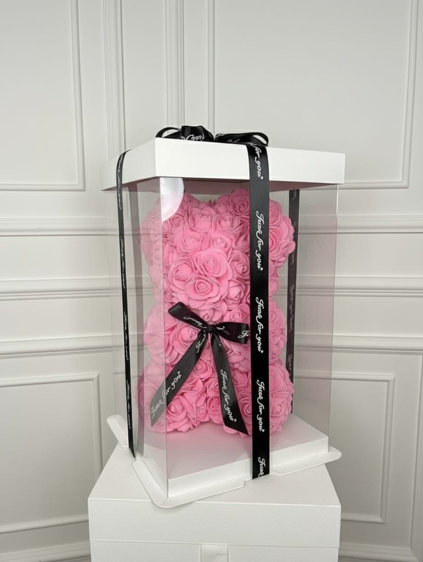 Coffret Ourson Pink - MDFLOWERS